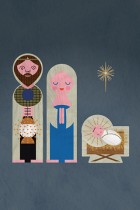 Jesus, Mary and Joseph by Dan Brindley