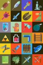 Zelda Items by Scott Balmer