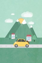 Yellow Car by Milli-Jane