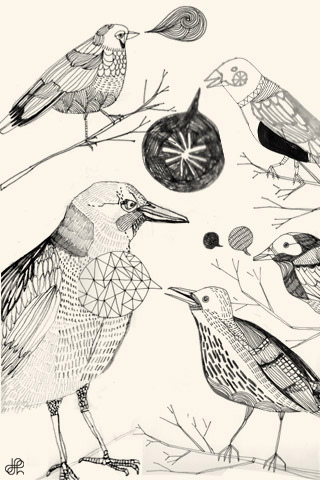 Talking birds by James Gulliver Hancock