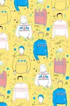 Yellow Pattern by Adam James Turnbull