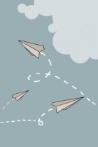 Paper plane by Laura Barnard