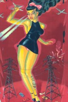 Electro Ladylux by Ryan Heshka