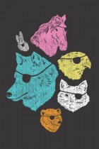 Animals with eyepatches! by Brock Davis