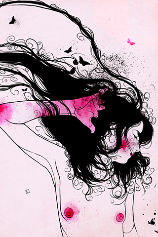 Pink Butterfly by Conrad Roset