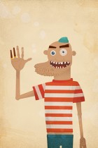 Mister Cleft, The Street Pirate by Rina Miele - Honey Design